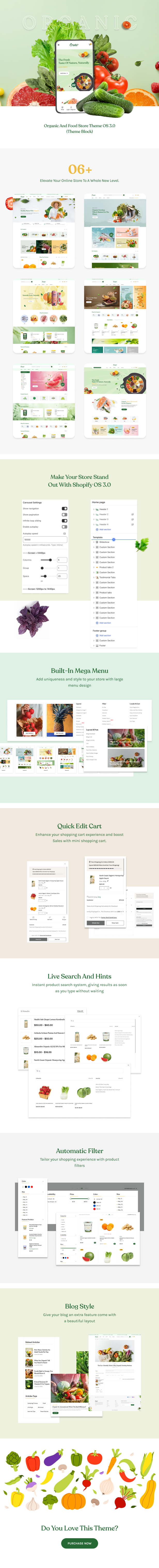 Crudo - Organic & Food Shopify Theme OS 3.0 (Theme Block)