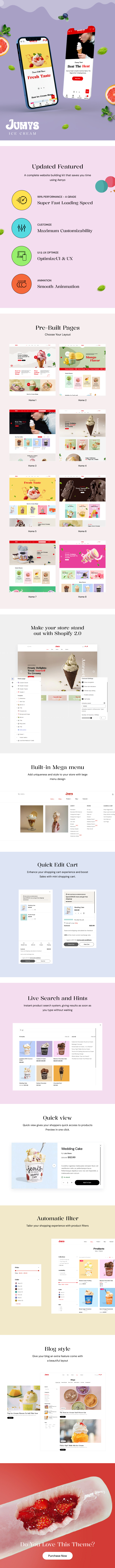Jumys - Cake Shop, Ice Cream Shopify Theme OS 2.0