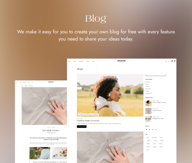 Bedesk – Fashion Store WooCommerce WordPress Theme