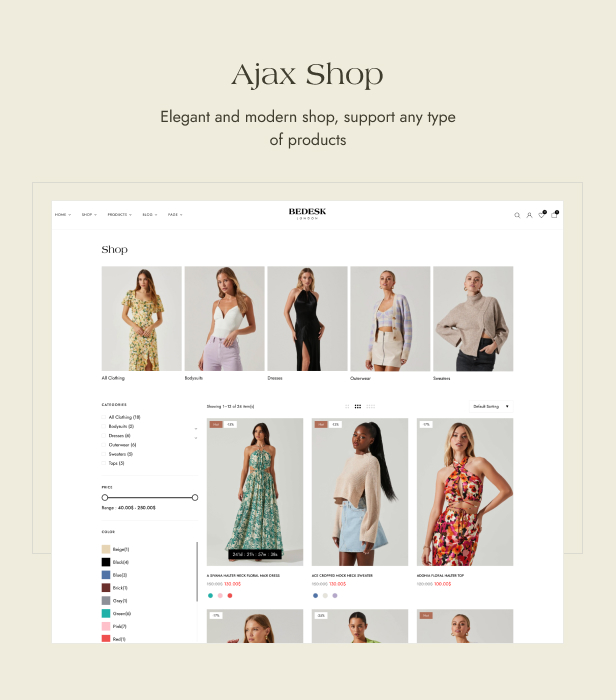 Bedesk – Fashion Store WooCommerce WordPress Theme