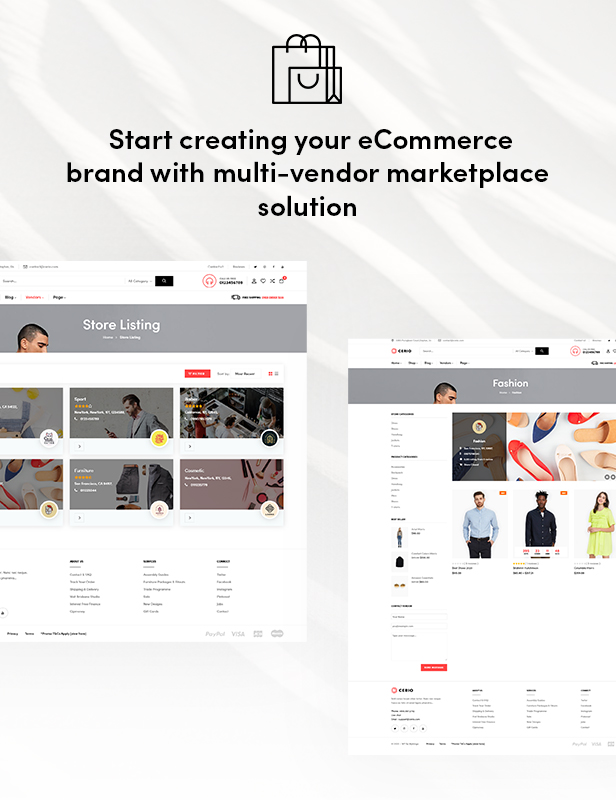Cerio Fashion WooCommerce WordPress Free Theme Shop Preview