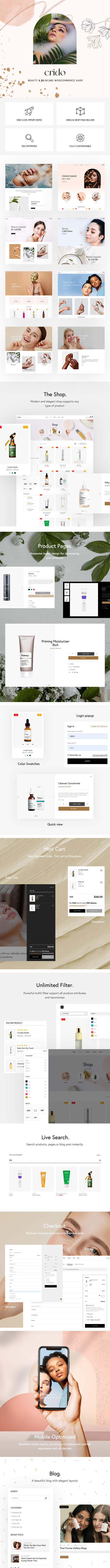 Crido – Beauty & Skincare WooCommerce WordPress Theme