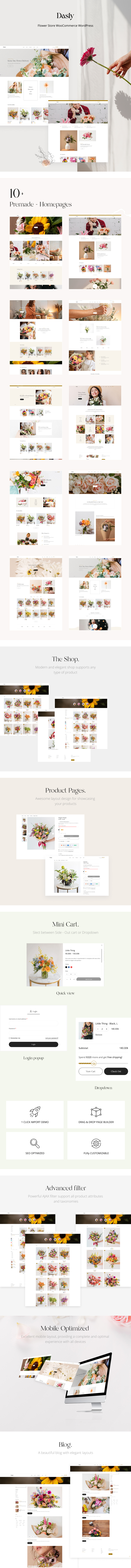Dasly – Flower Store WooCommerce WordPress Theme