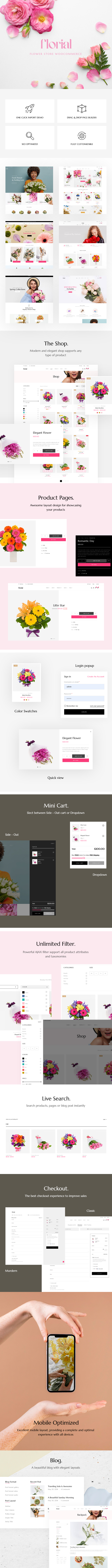 Florial – Flower Store WooCommerce WordPress Theme