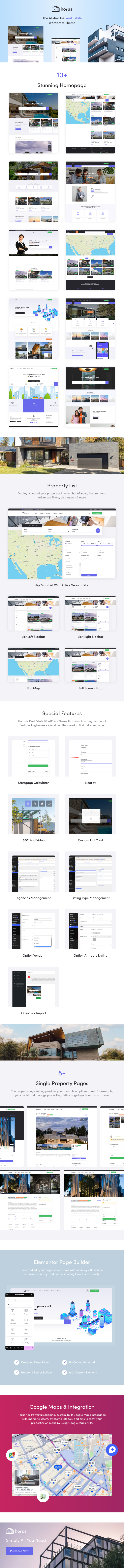 Horus – Real Estate & Property Listing WordPress Theme