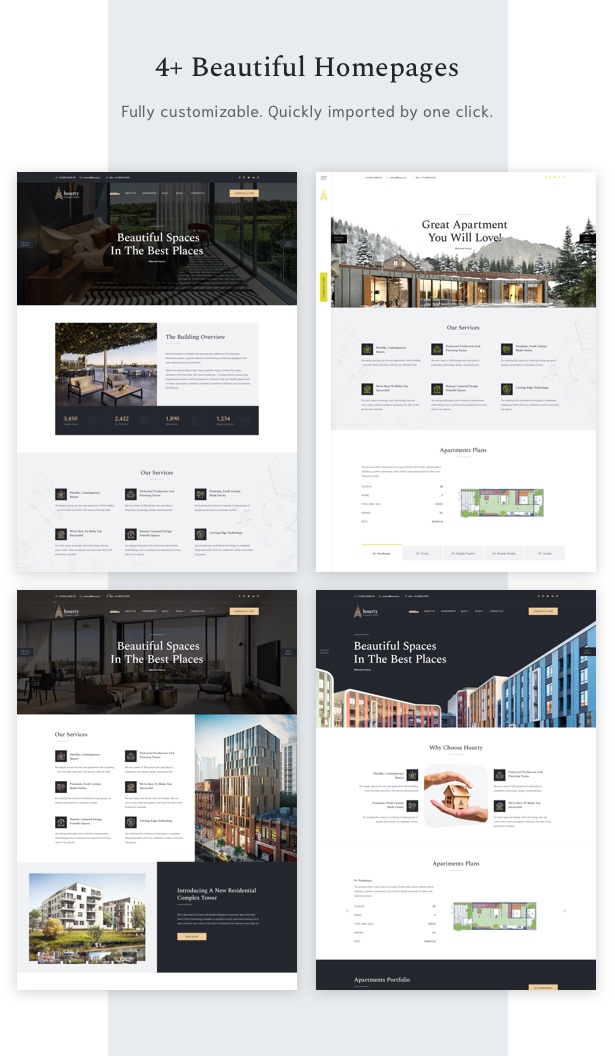 Hourty – Real Estate Classify WordPress Theme