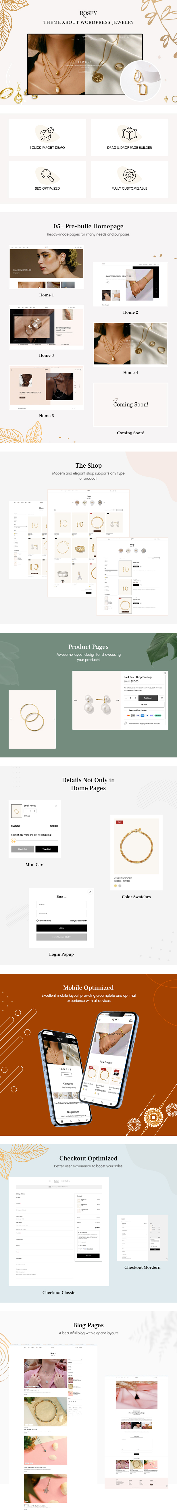 Rosey – Jewelry Store WooCommerce WordPress Theme