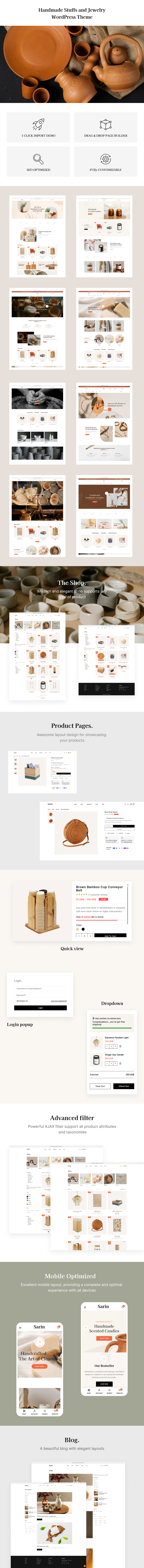Sarin – Handmade Stuffs and Jewelry WooCommerce WordPress Theme